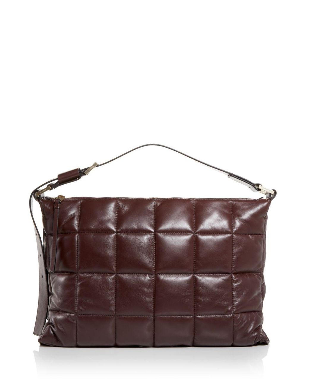 AllSaints Edbury Quilted Leather Shoulder Bag in Brown Lyst