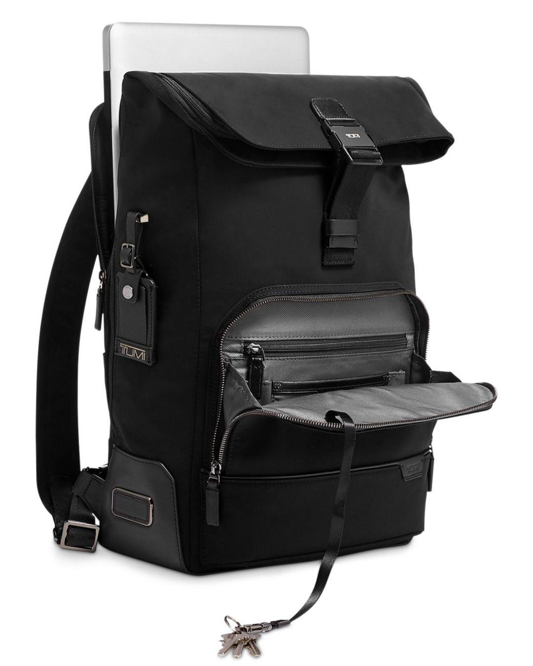 tumi harrison oak roll top backpack