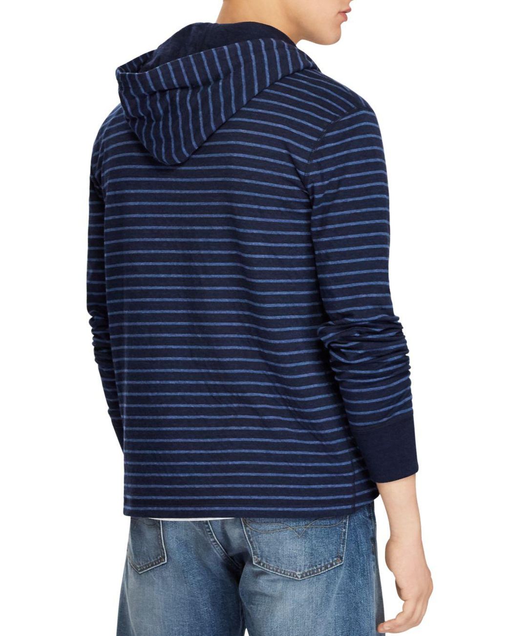 Polo Ralph Lauren Striped Henley Hoodie 