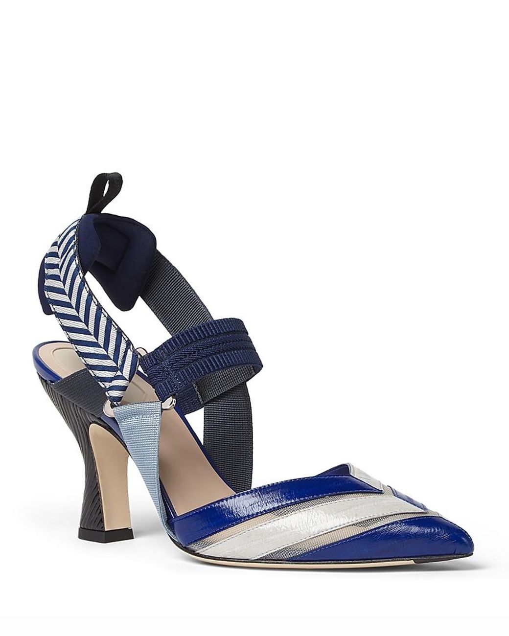 Fendi Blue Elett Smoke Pumps
