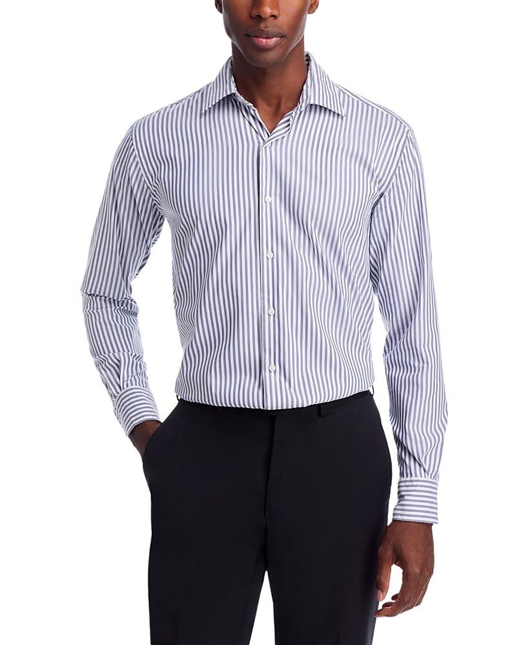 Peter Millar Blue Cannon Crown Lite Stretch Button Down Shirt for men