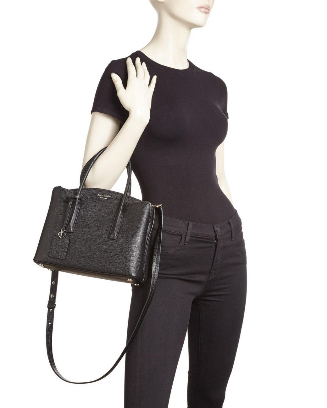 medium margaux leather satchel
