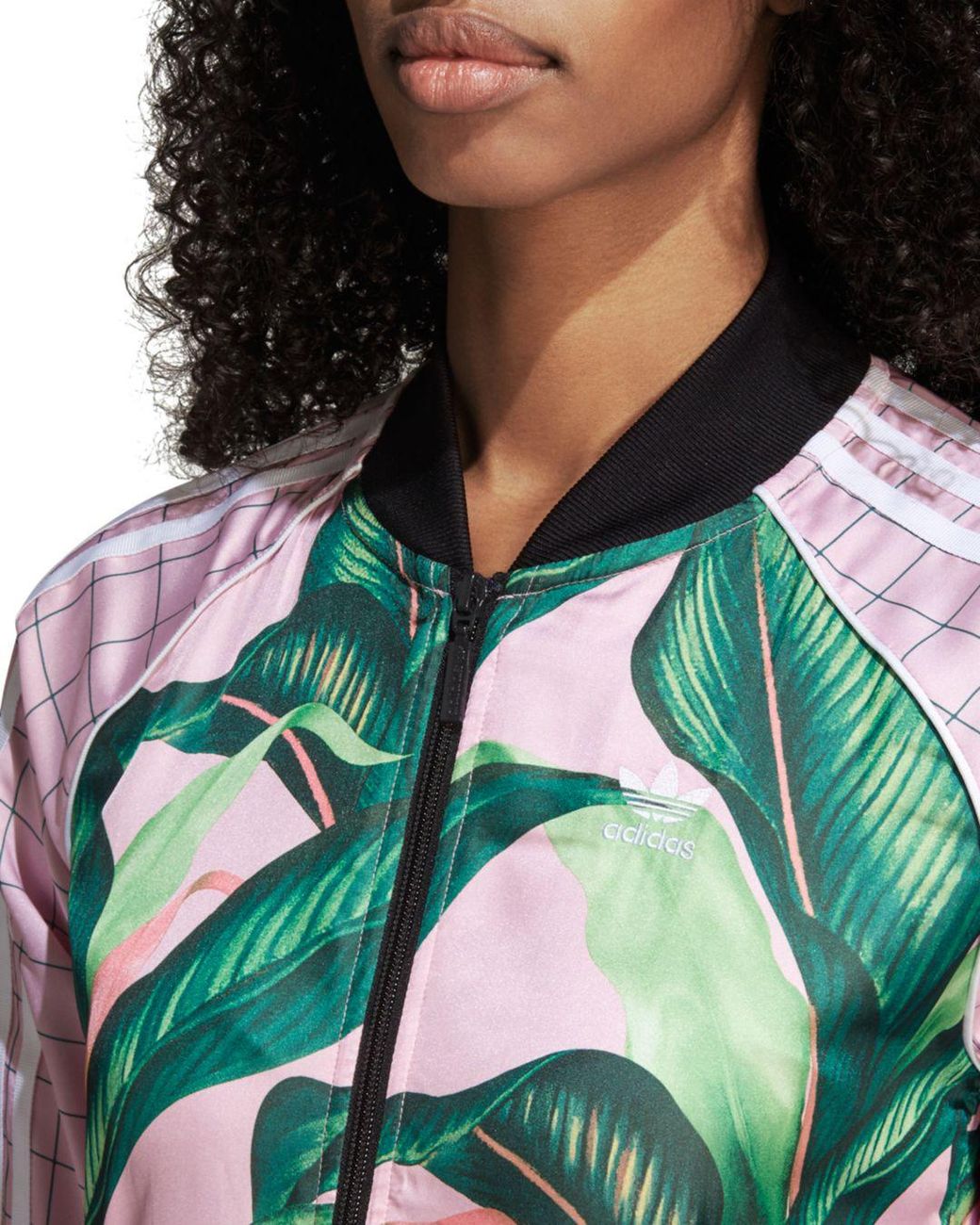 adidas Originals Palm-print Track Jacket in Green | Lyst