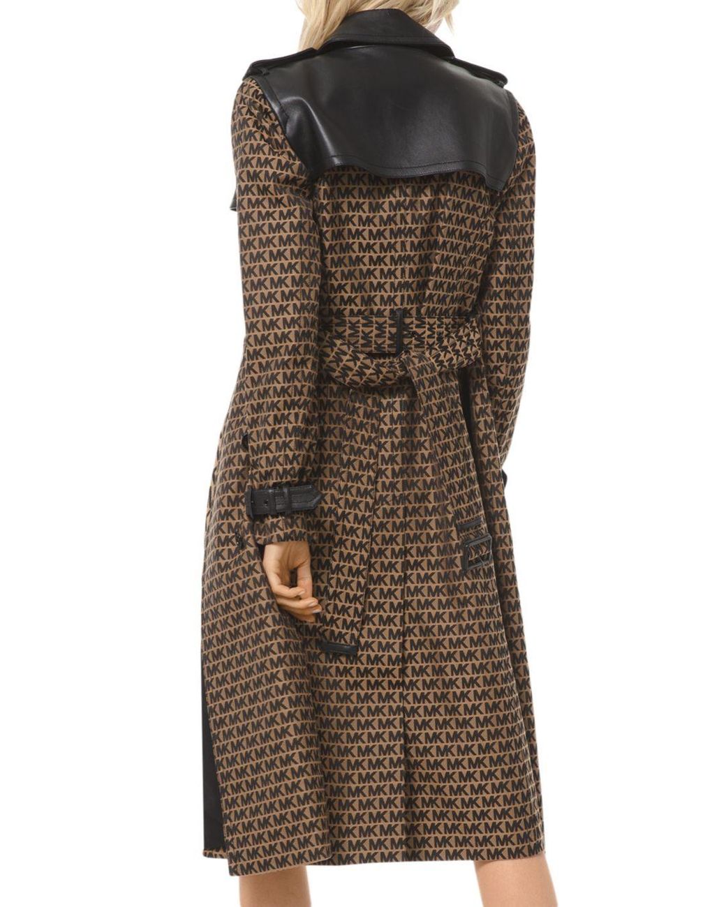 Diamond logo jacquard trench coat Clearance