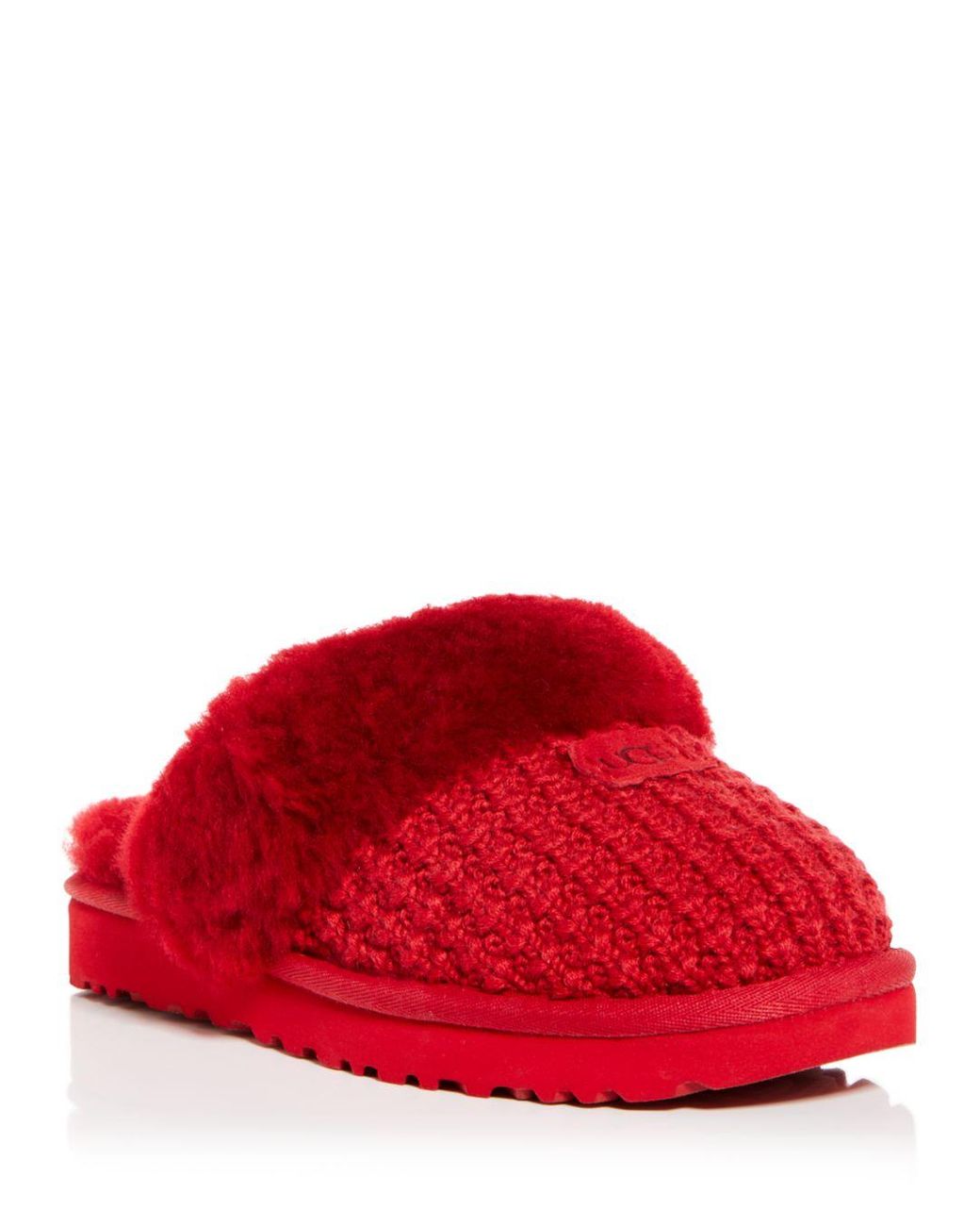 UGG Cozy Shearling Mule Slippers in Red Lyst