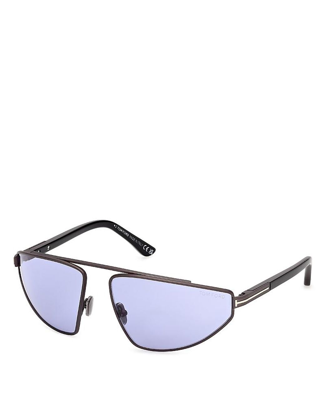 Tom Ford White Pilot Sunglasses, 64Mm