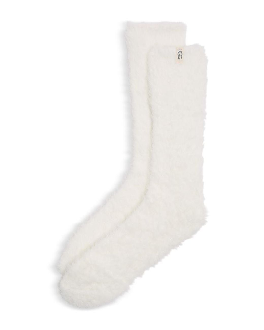 Ugg White Teddy Cozy Crew Socks