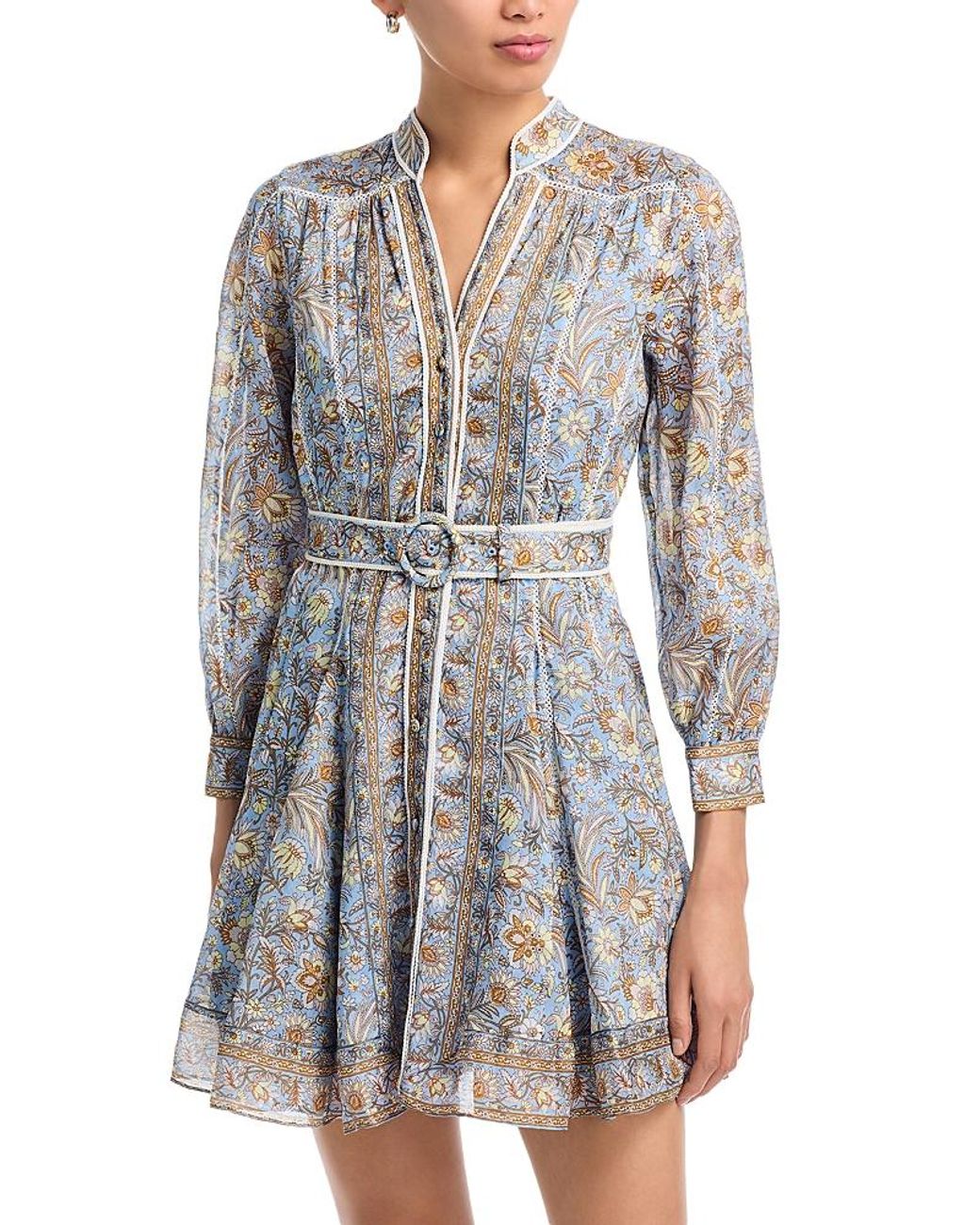 Veronica Beard Gray Kumar V Neck Dress