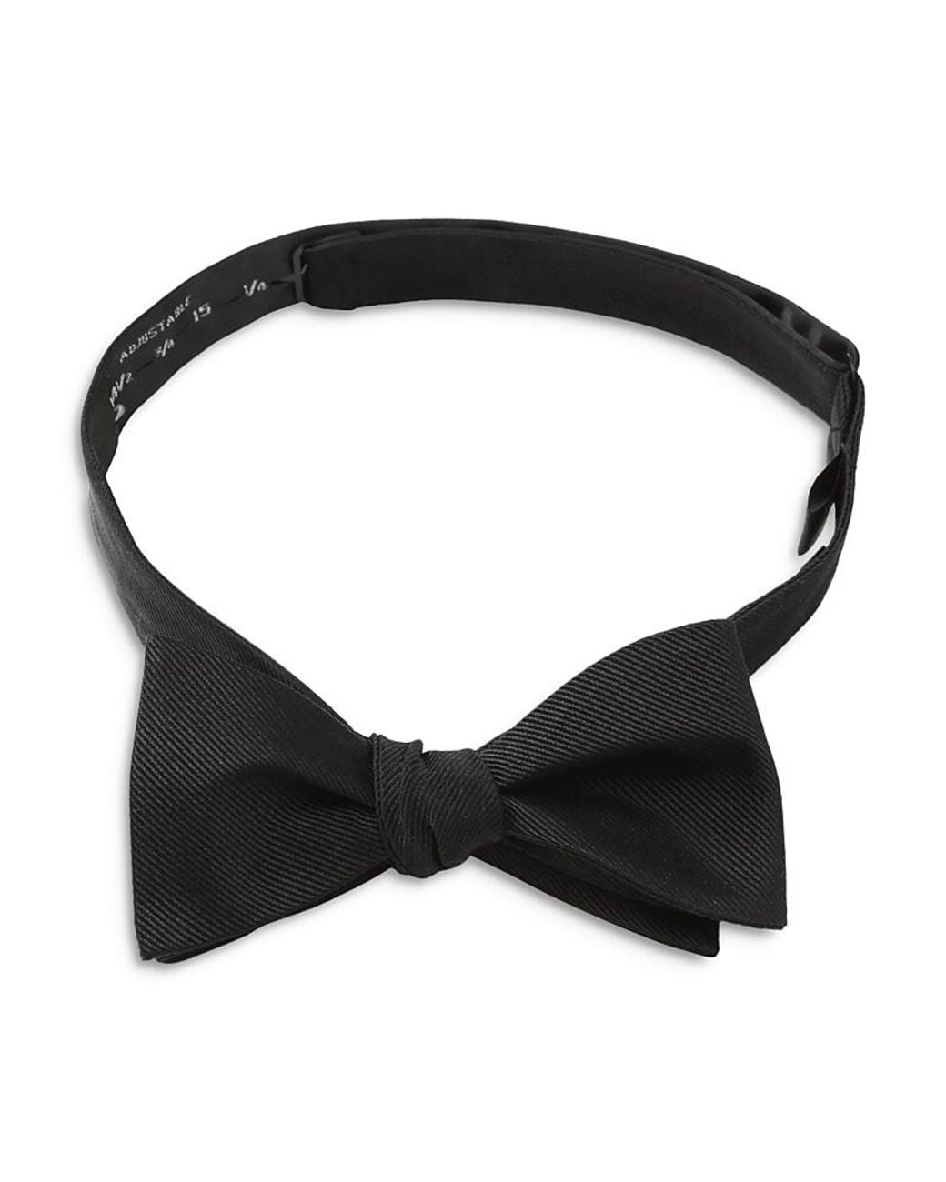 Cufflinks Inc. Black Silk Self Tie Bow Tie for men