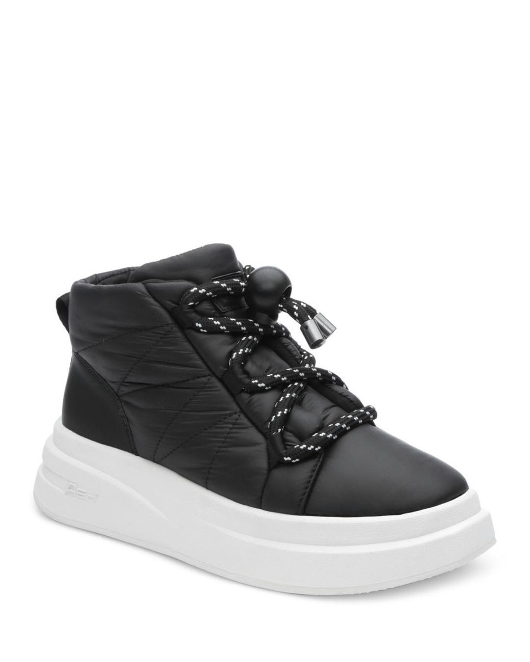 Ash Igloo Puffy High Top Platform Sneakers in Black | Lyst