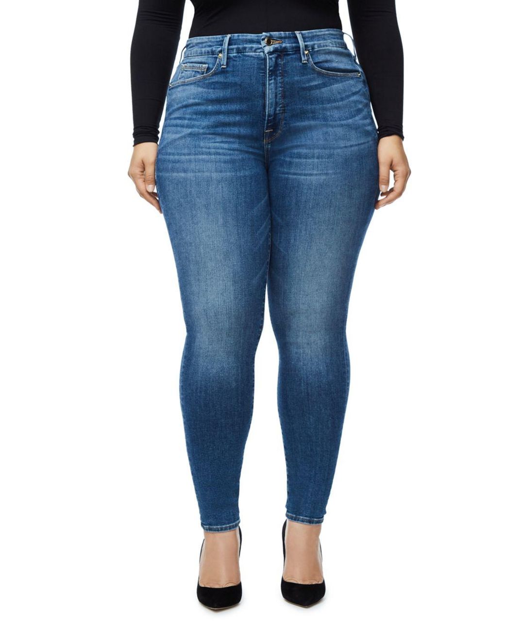 GOOD AMERICAN Good Legs Skinny Jeans In Blue107 | Lyst