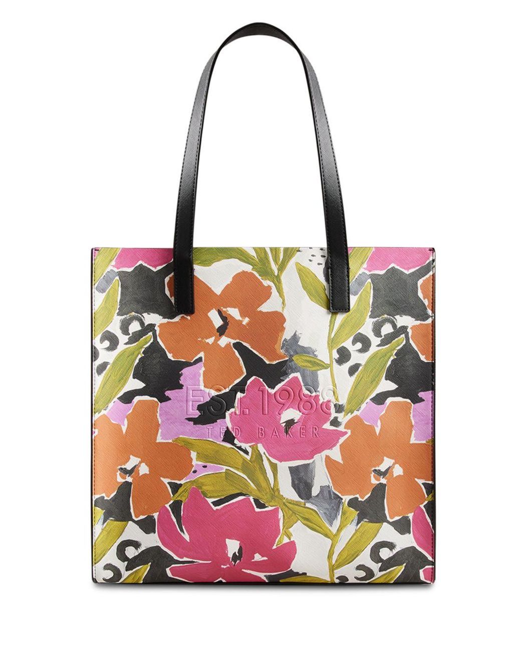 Ted Baker Magnolia Print Large Icon Bag | Lyst
