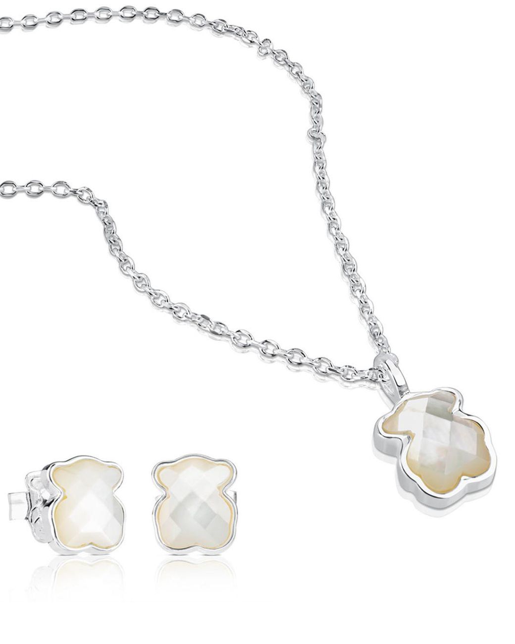 Sterling Silver Teddy Bear Necklace 