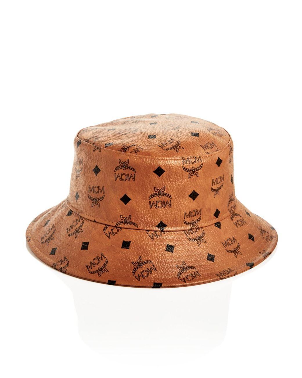 MCM Visetos Bucket Hat in Brown for Men Lyst