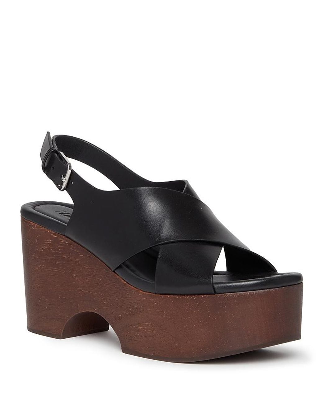 PAIGE Black Reid Platform Sandals