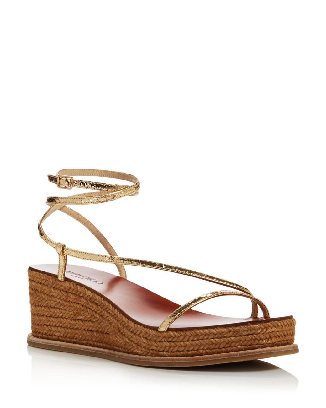 jimmy choo drive platform espadrille wedge sandals