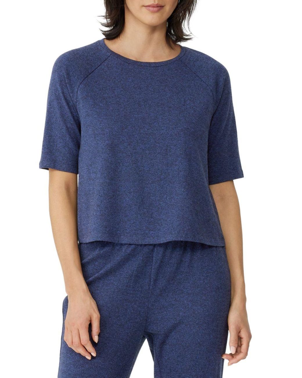 Eileen Fisher Elbow Length Sleeve Top in Blue Lyst