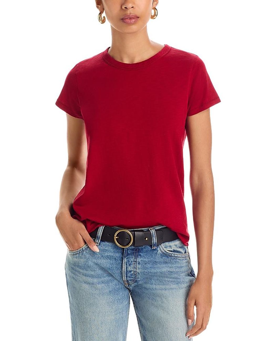 Rag & Bone Red The Slub Tee