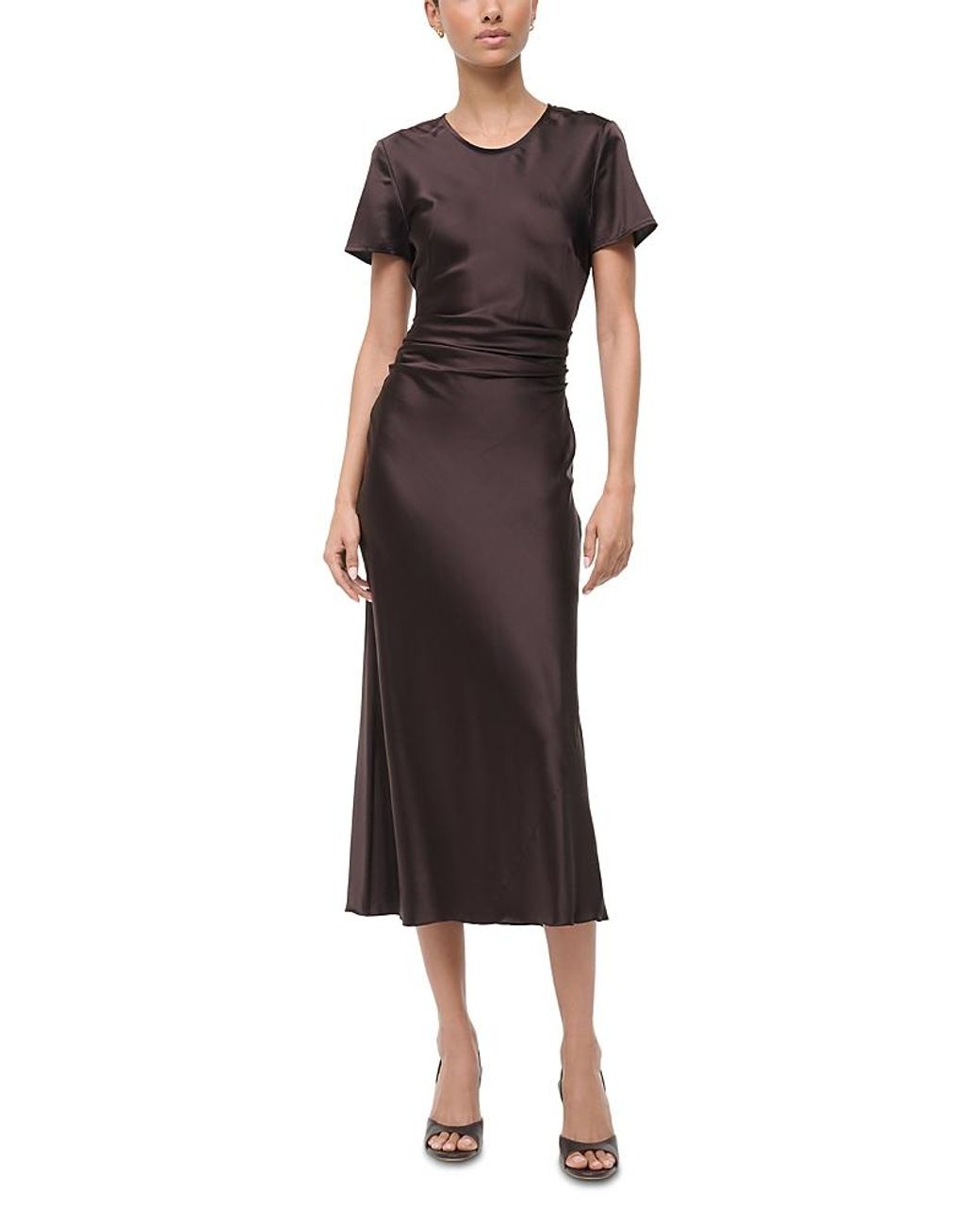 short brown party dress Running Late Mini Dress main image 0
