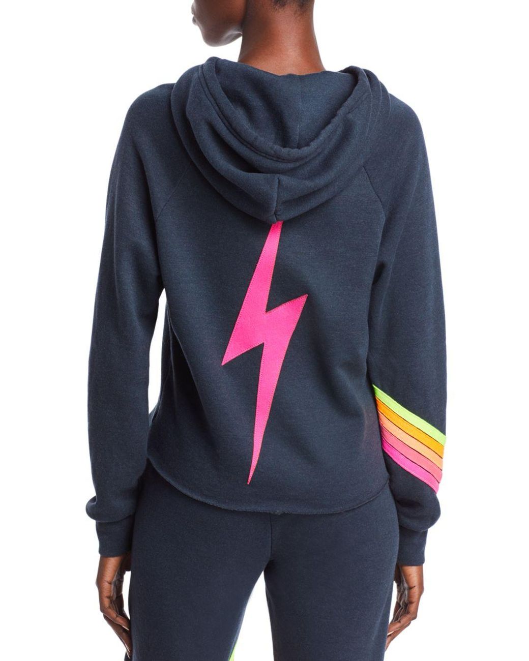 Aviator Nation Bolt Chevron Hoodie | Lyst