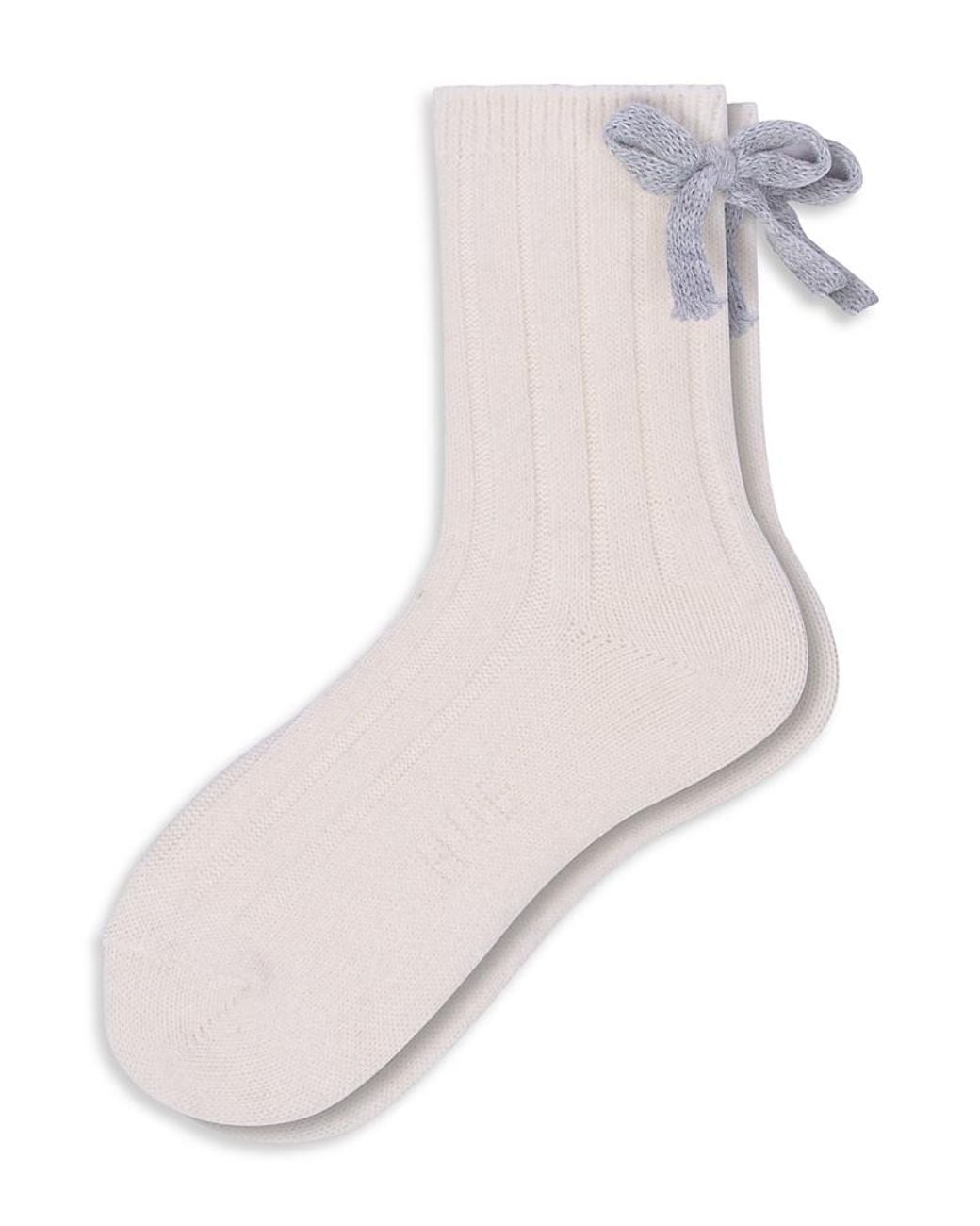 Hue Pink So Soft Bow Anklet Socks