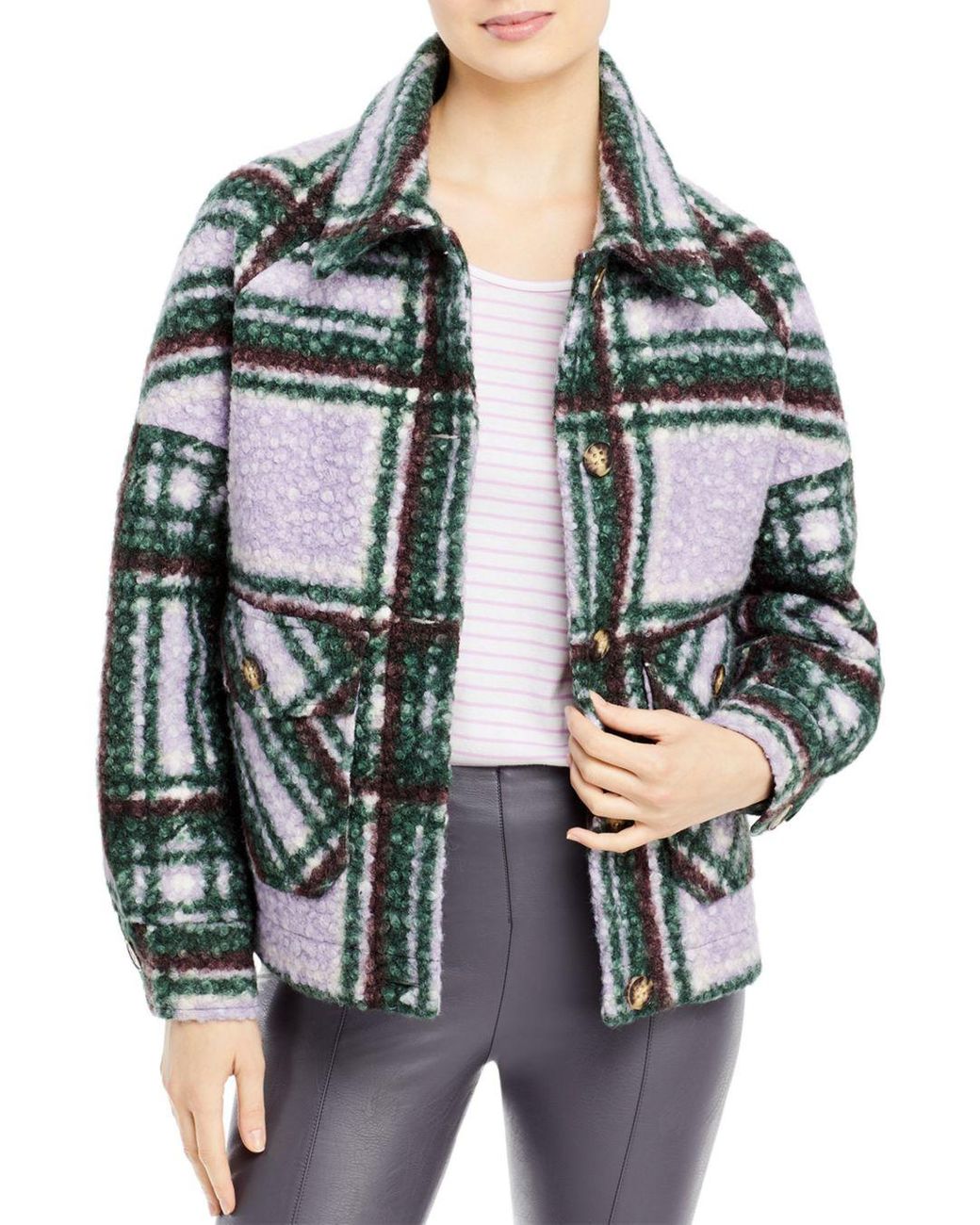 calvin klein faux sherpa combo puffer jacket
