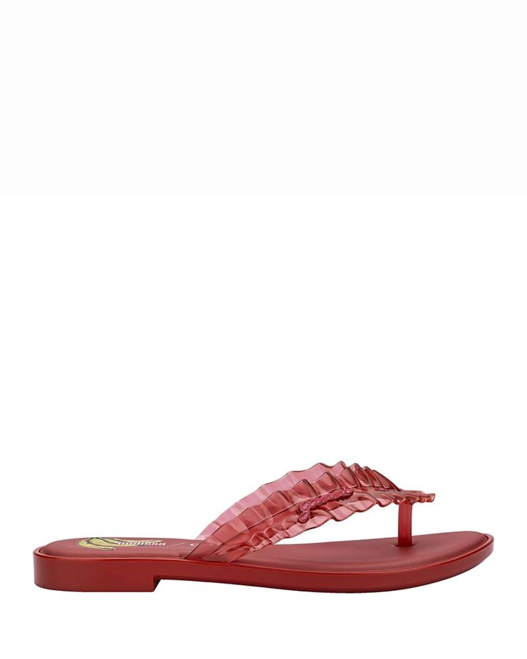 Melissa Red Slim Thong Sandals