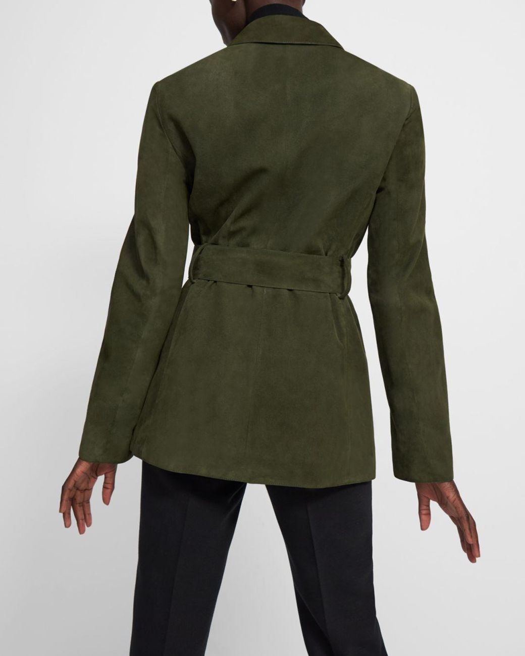 theory suede jacket womens