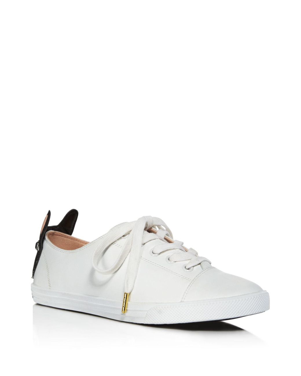 Kate Spade Lucie Low Top Lace Up Sneakers in White | Lyst