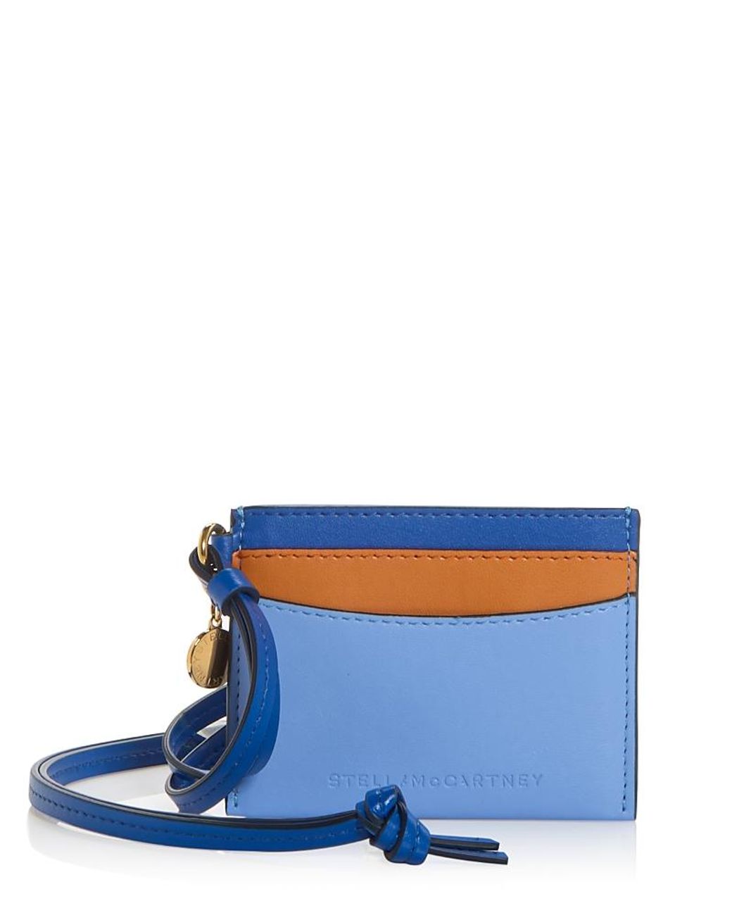 Stella McCartney Blue Card Case Wristlet