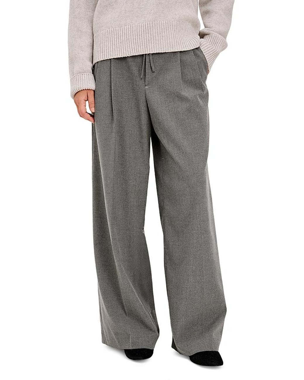 Rails Gray Nando Drawstring Wide Leg Pants