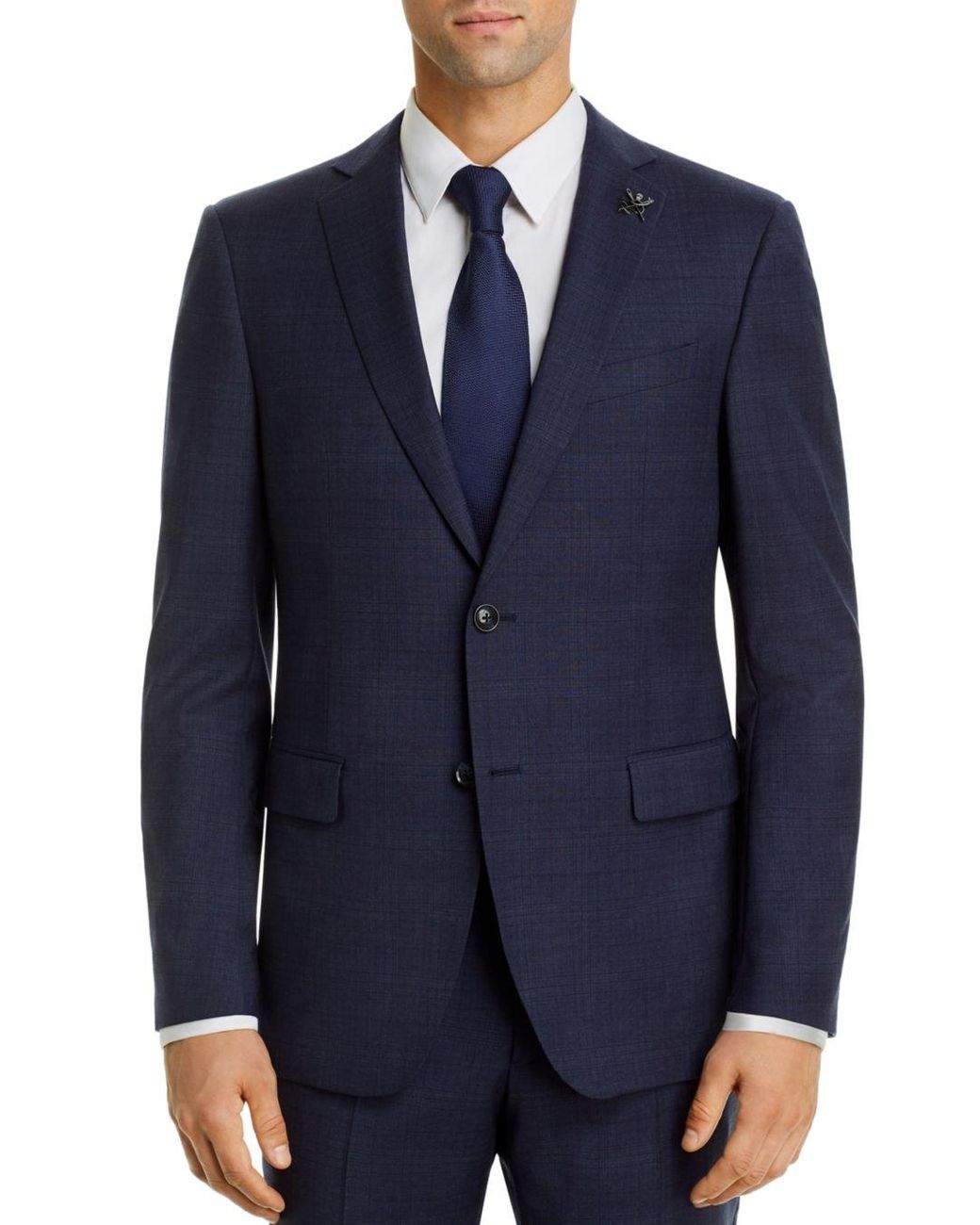 John Varvatos Bleecker Tonal - Plaid Slim Fit Suit Jacket in Blue for ...