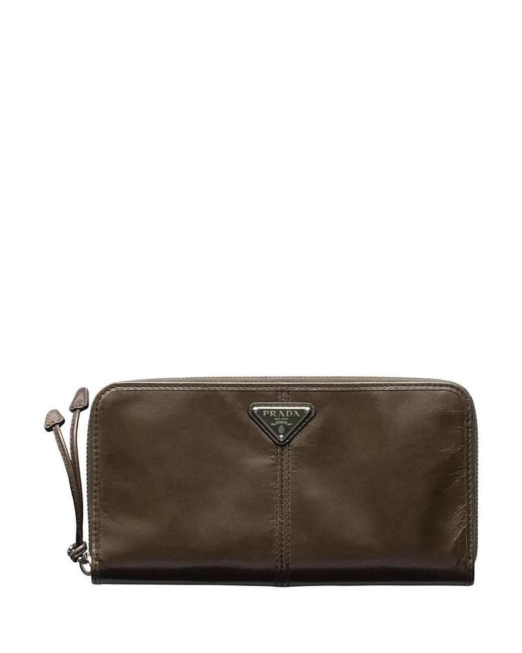 Prada Brown Leather Wallet for men