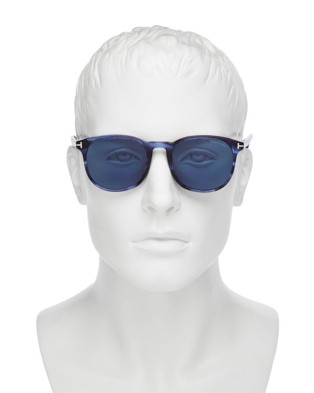 Tom Ford Ansel Round Sunglasses in Blue 