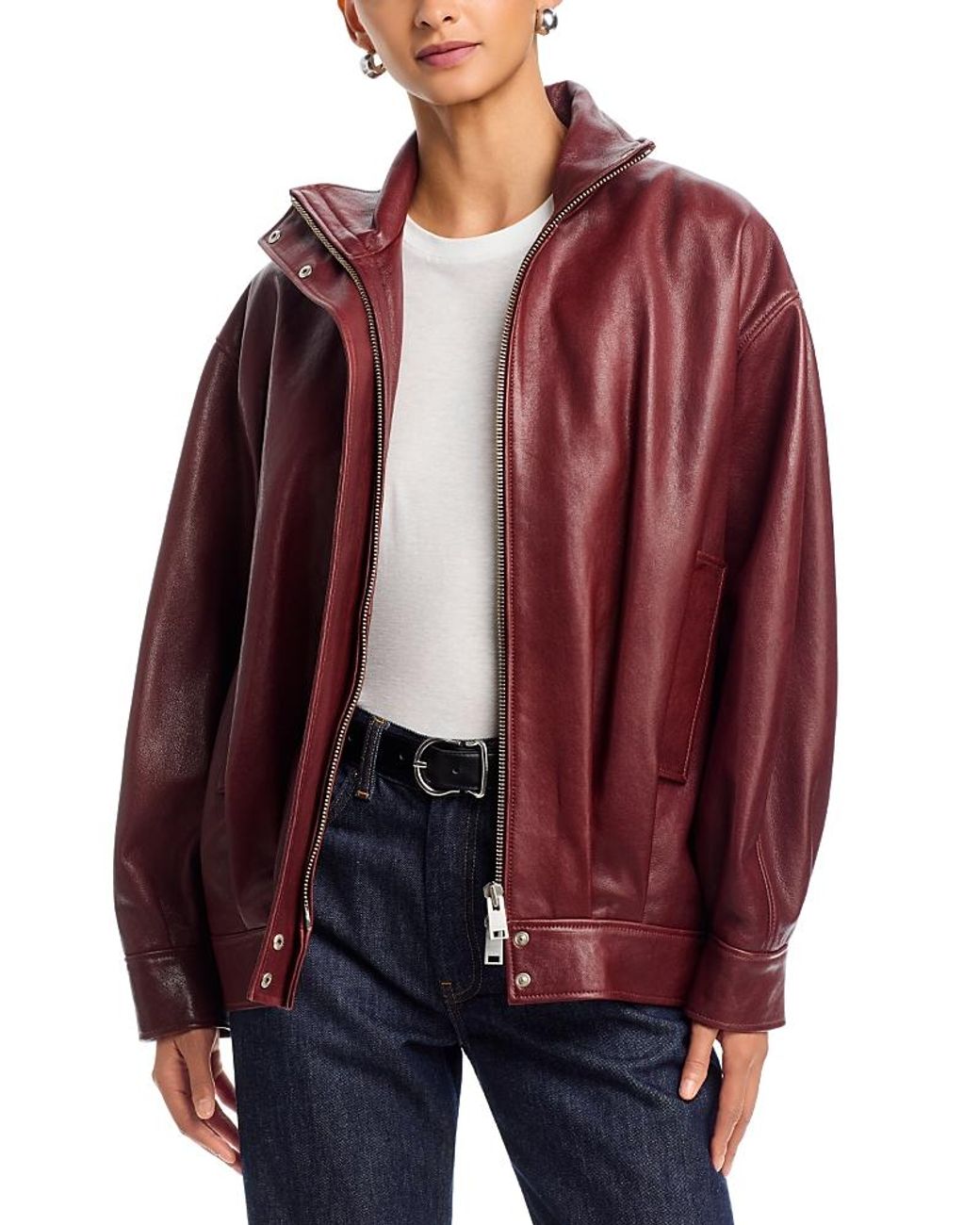 Arma Red Paula Vegetal Leather Jacket