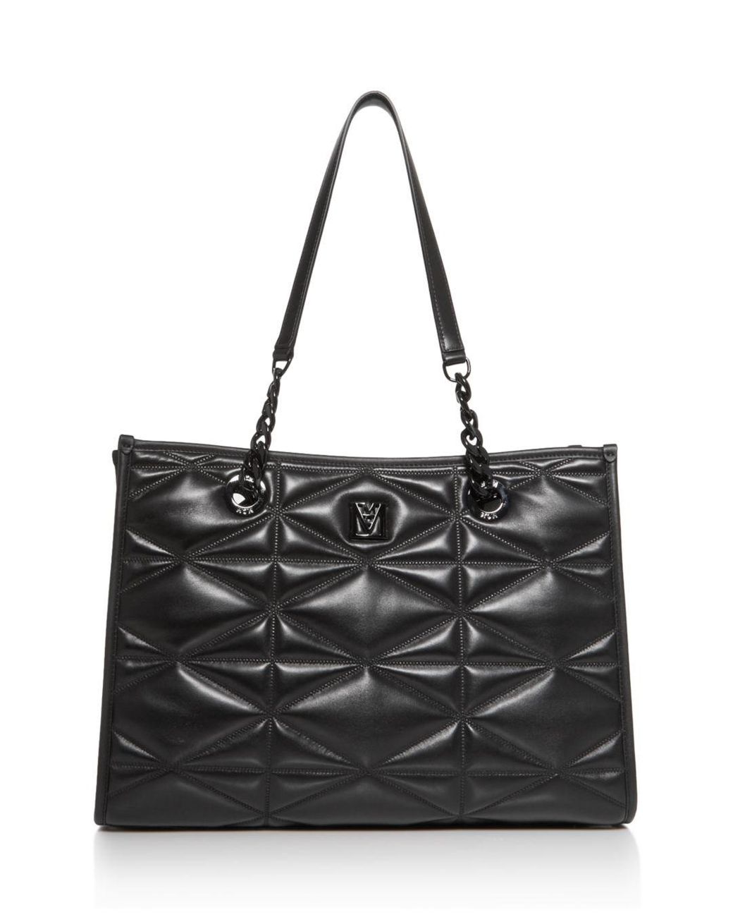 MCM Travia Large Quilted Leather Tote in Black Lyst