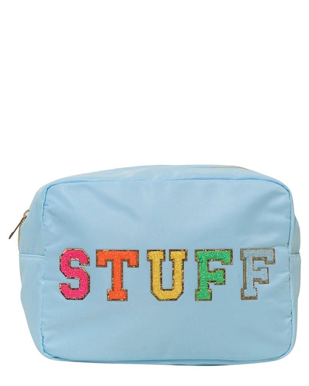 Malibu Sugar Blue With Stuff Patch Nylon Pouch