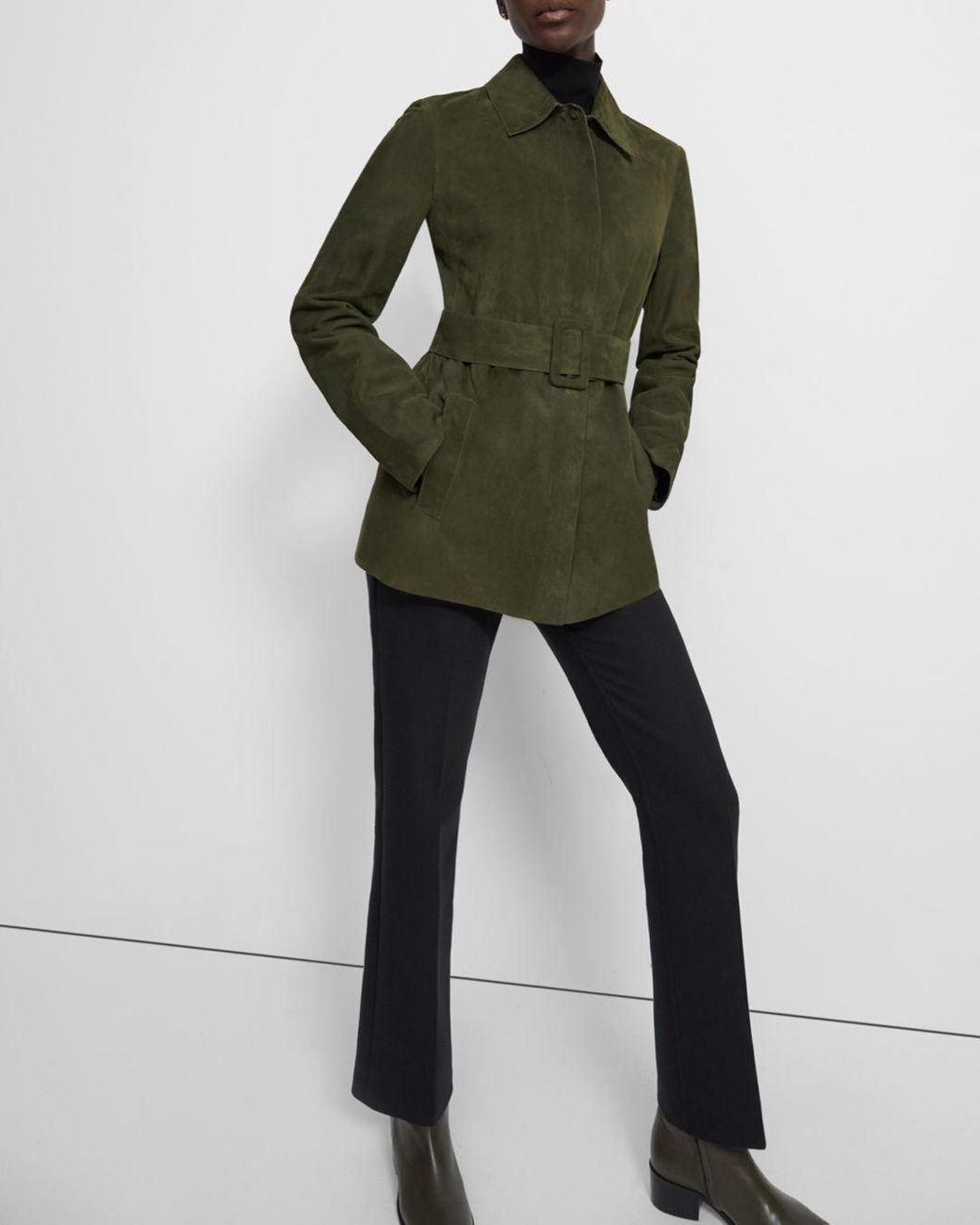 theory suede jacket womens