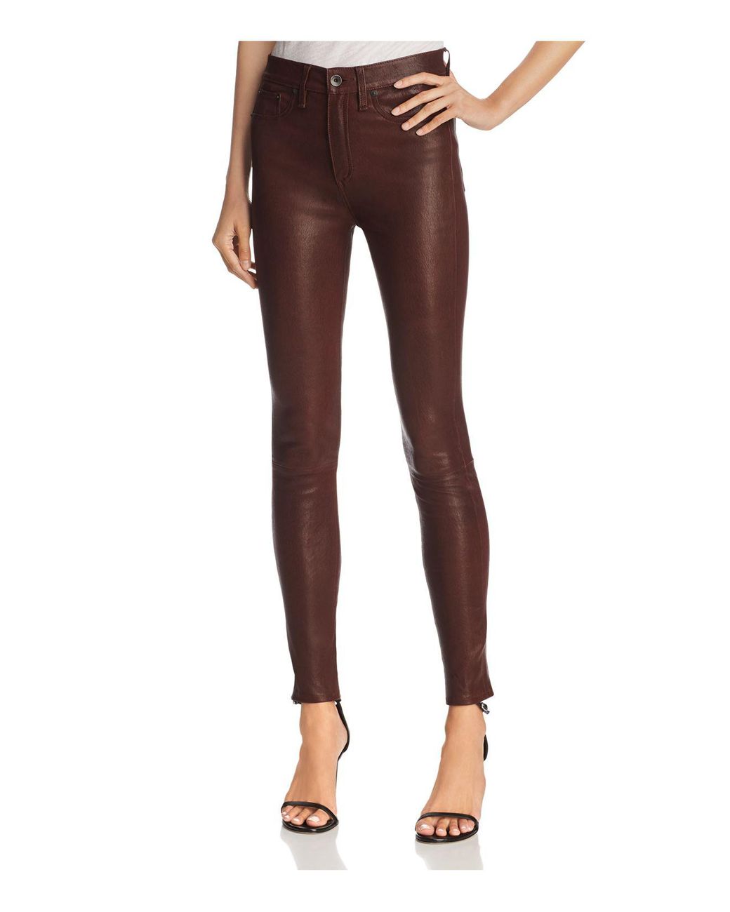 Rag \u0026 Bone Skinny Leather Pants In 