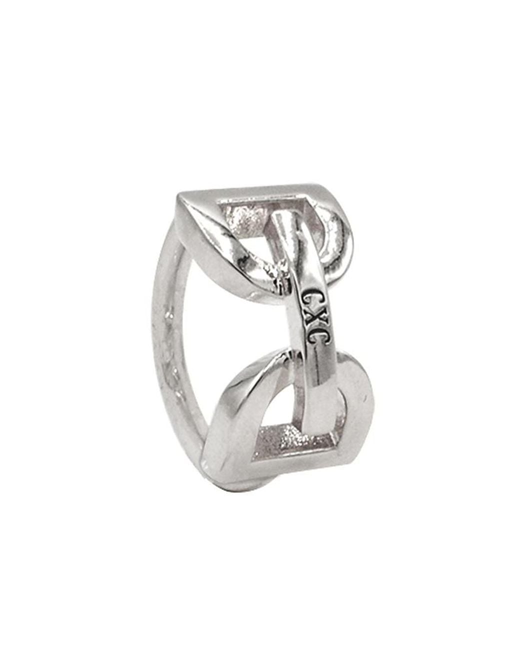 CXC White Dc Stirrup Ring