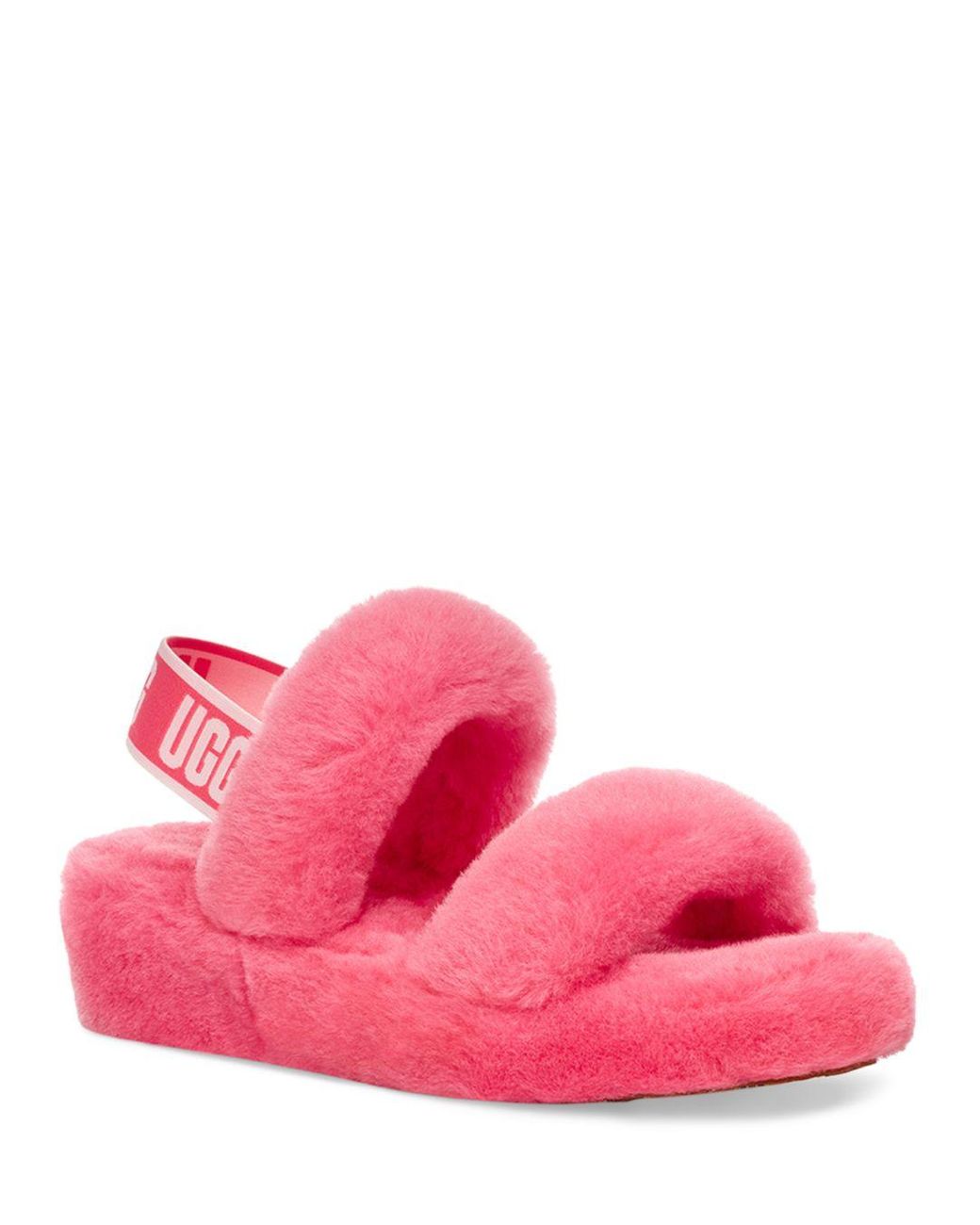 UGG Fur Women's Oh Yeah Shearling Slingback Slippers in Pink Lyst