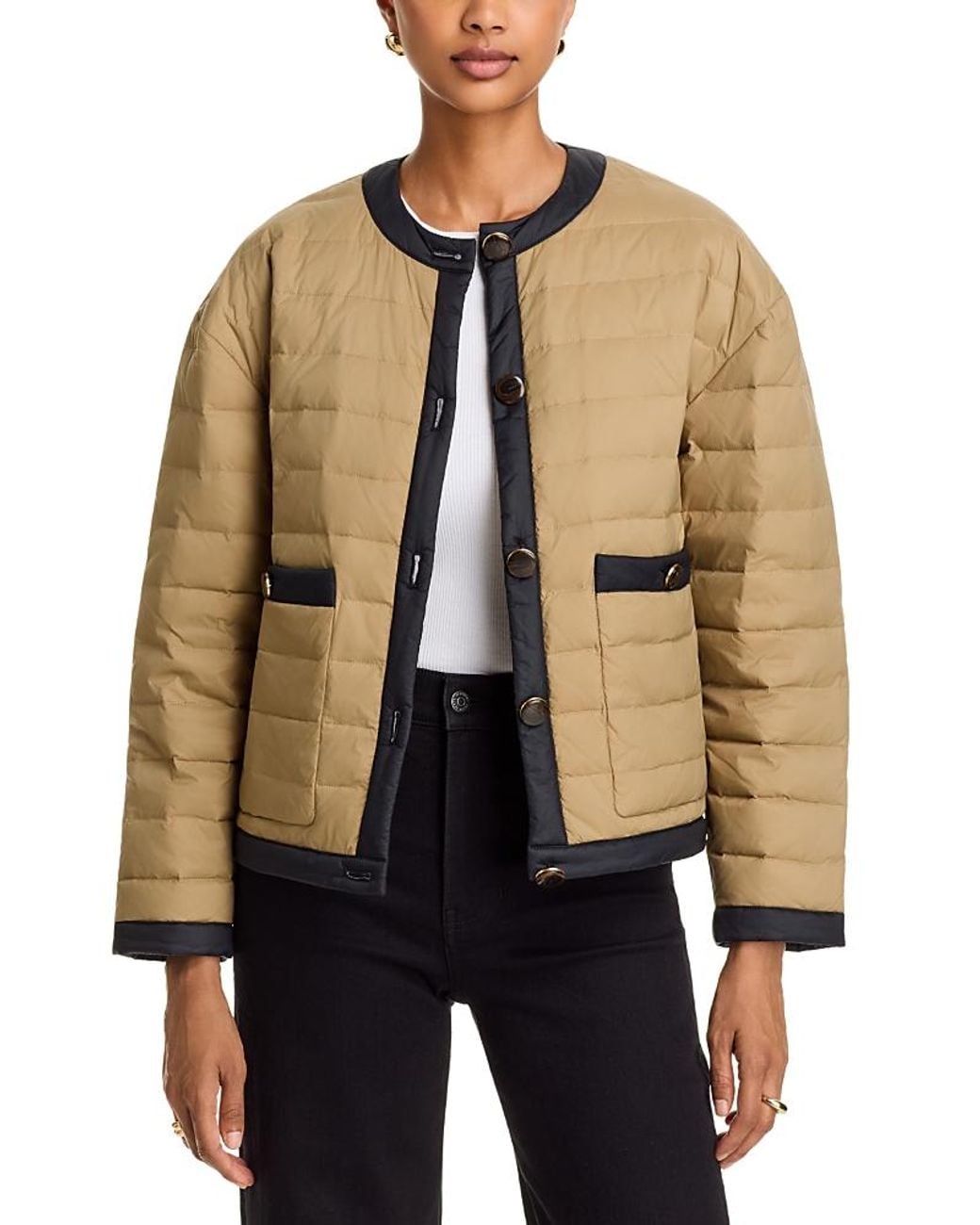 Veronica Beard Natural Pearson Dickey Down Jacket