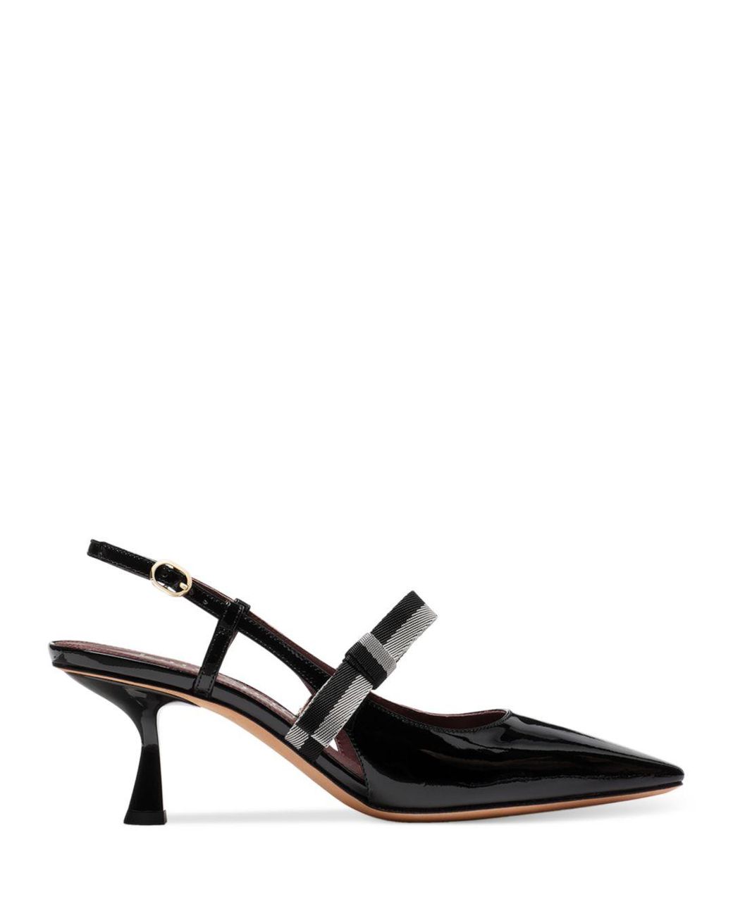 Kate Spade Maritza Pointed Toe Bow Strap Pumps in Black | Lyst