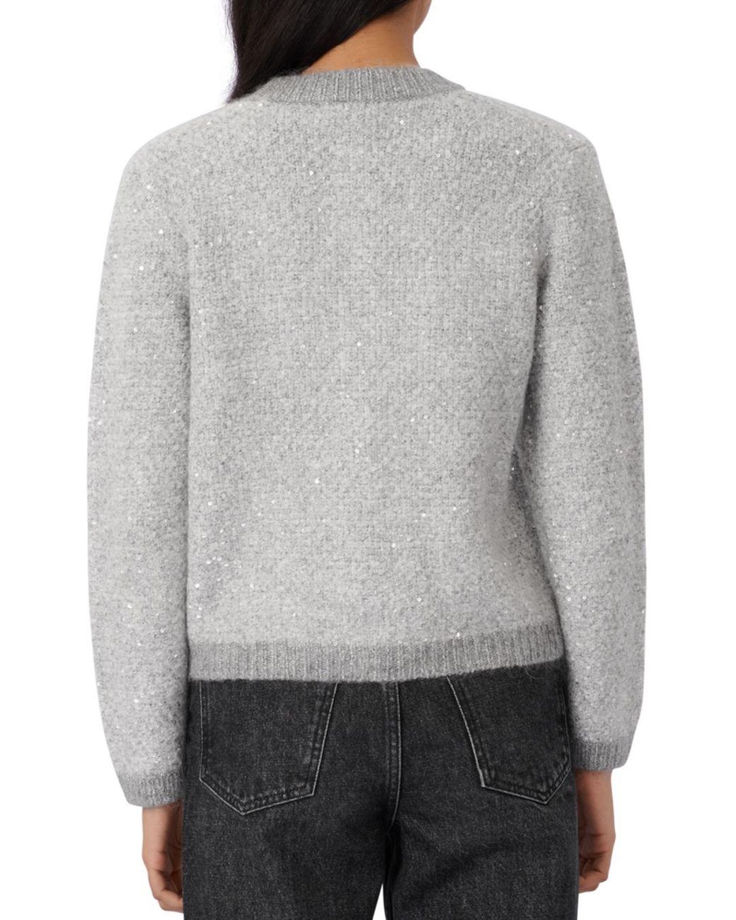 maje mission sequin cardigan