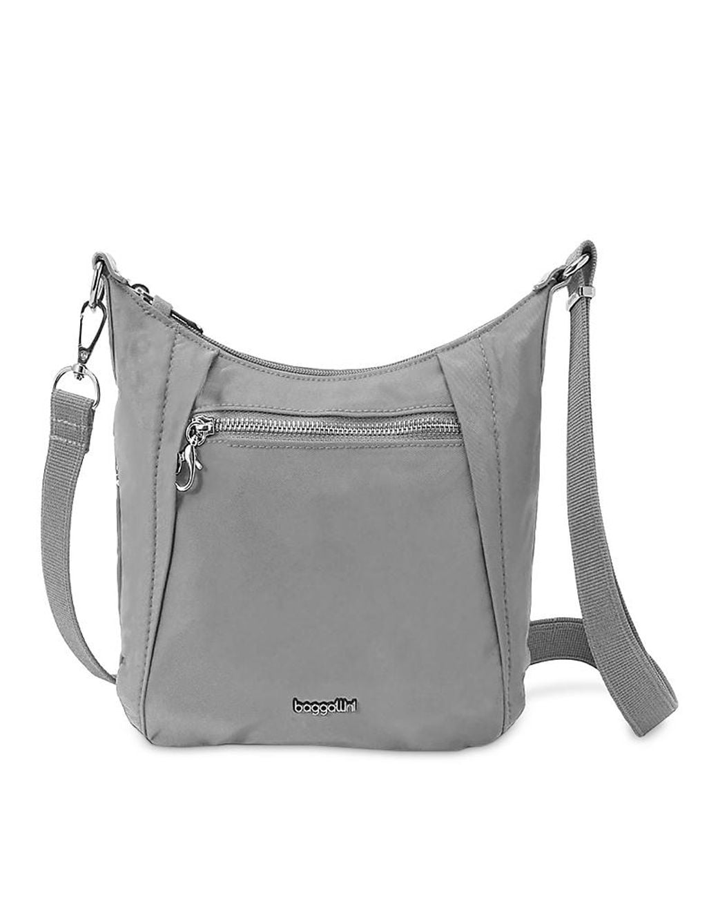 Baggallini Securtex Jet Set Anti Theft Mini Crossbody in Gray | Lyst