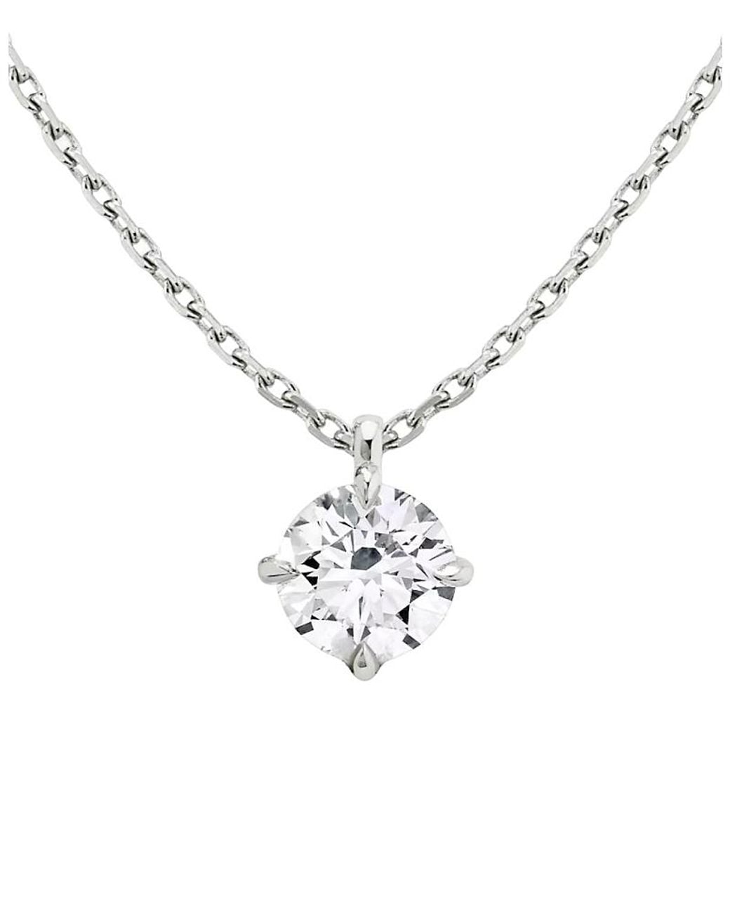 Vrai Metallic Solitaire Pendant