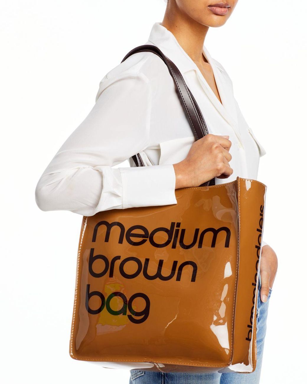 Bloomingdale's Medium Brown Bag - Lyst