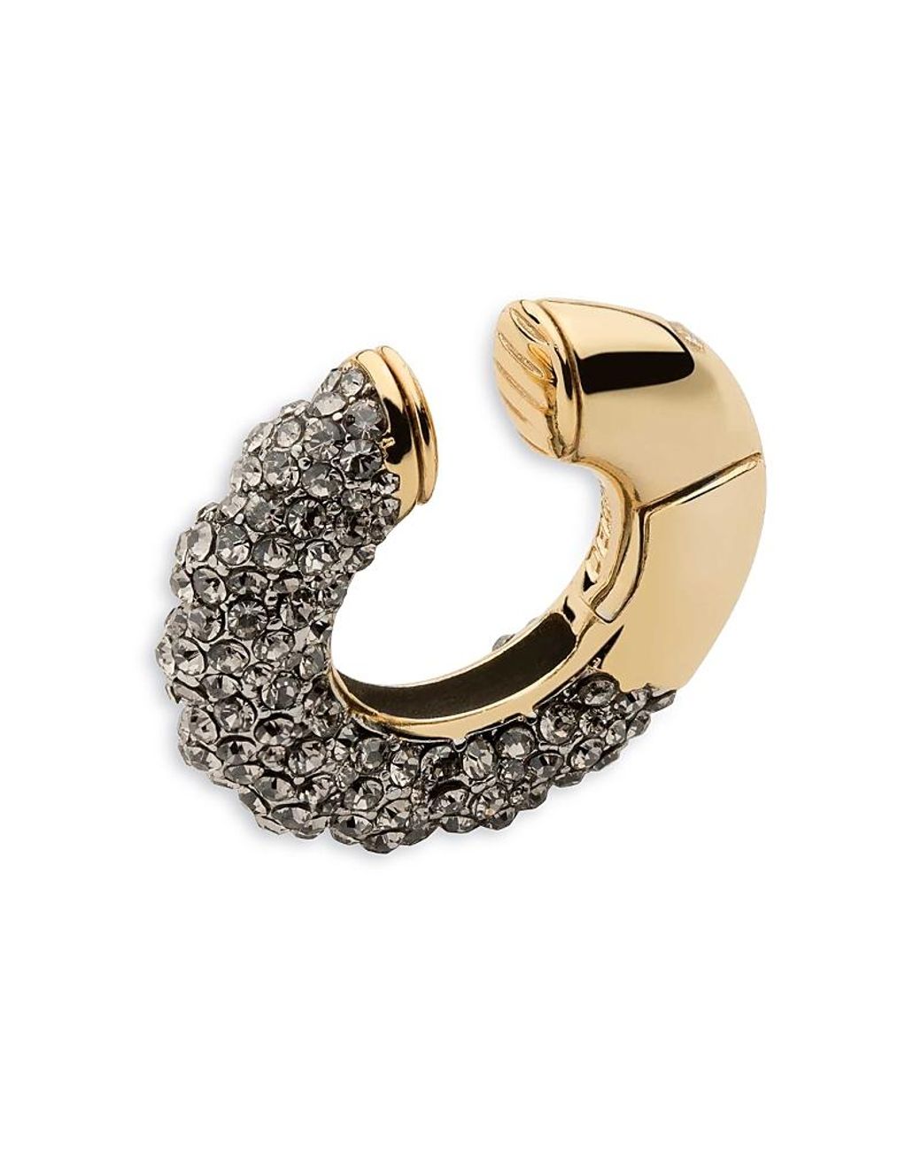 DEMARSON Metallic Gaby Pave Ear Cuff