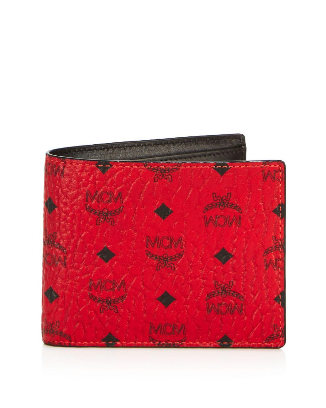 MCM Claus Bifold Wallet With Removable Card Case in Black for Men Lyst