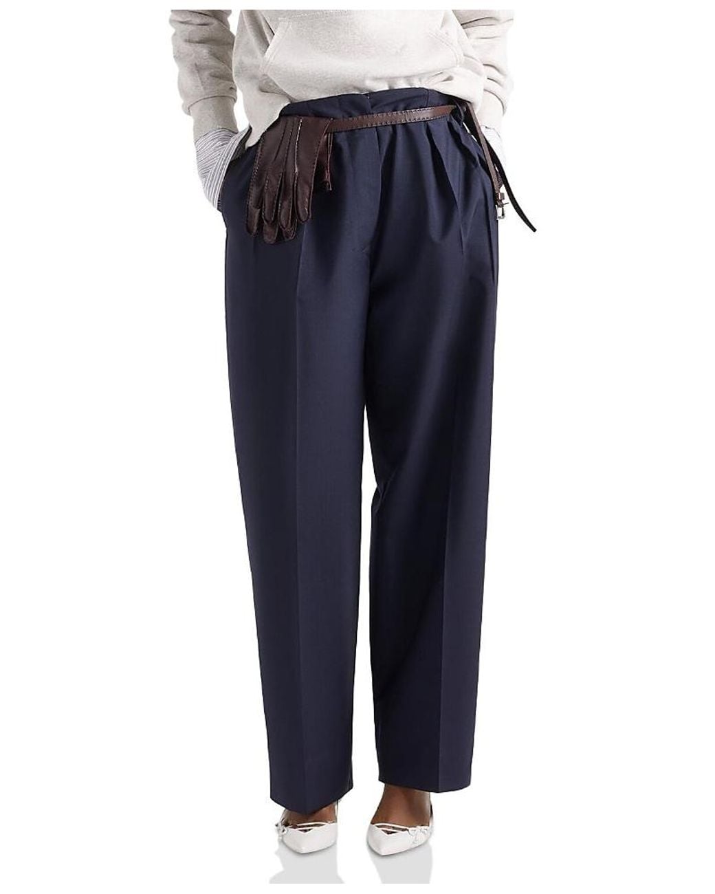 Prada Blue Light Mohair Pants